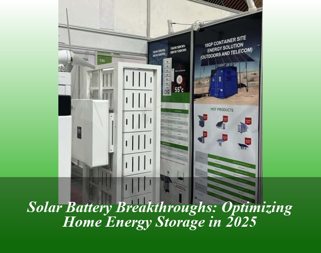 Solar Battery Breakthroughs: Optimizing Home Energy Storage in 2025