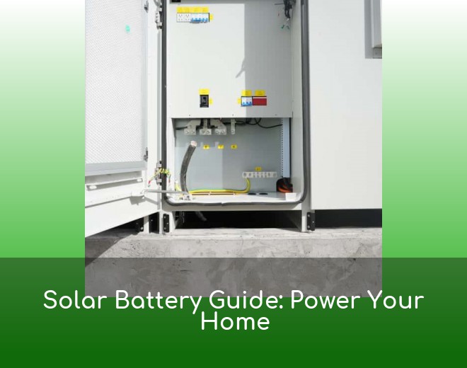 Solar Battery Guide: Power Your Home