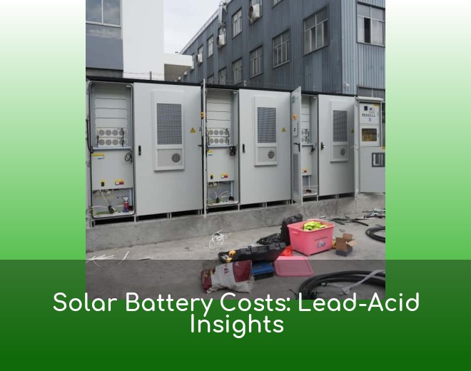 Solar Battery Costs: Lead-Acid Insights