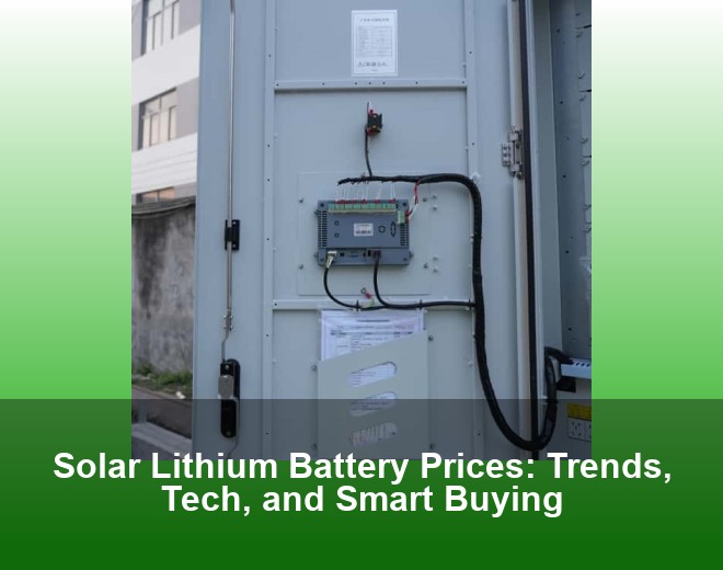 Solar Lithium Battery Prices: Trends, Tech, and Smart Buying