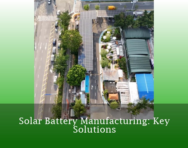 Solar Battery Manufacturing: Key Solutions