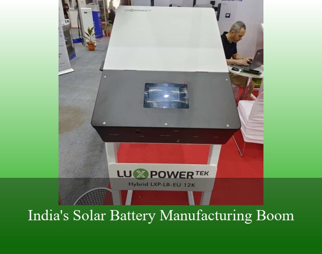 India's Solar Battery Manufacturing Boom