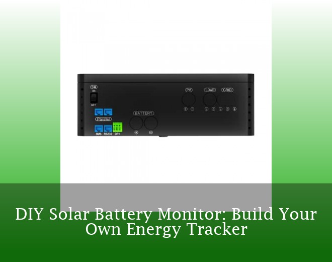 DIY Solar Battery Monitor: Build Your Own Energy Tracker