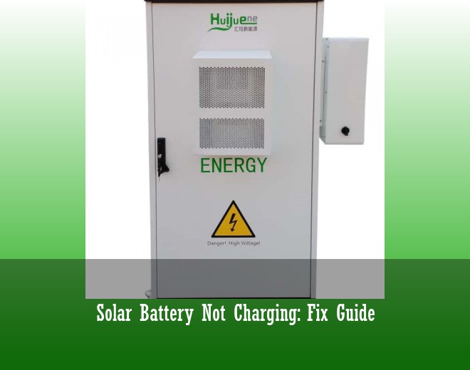 Solar Battery Not Charging: Fix Guide