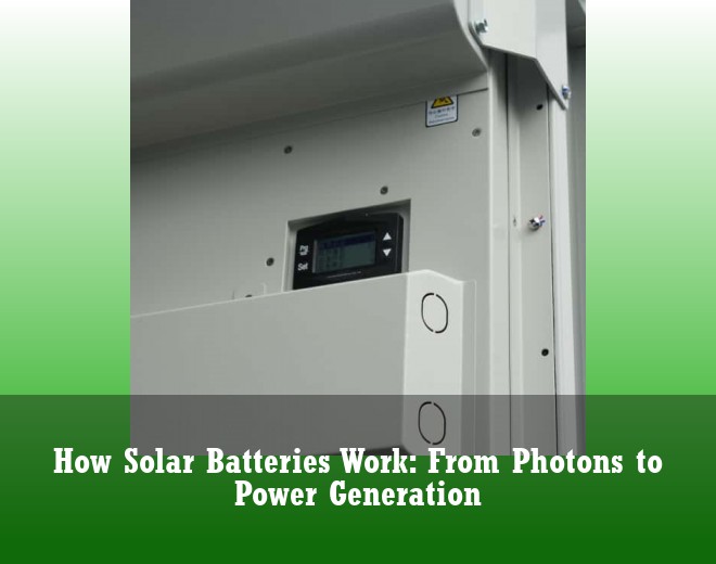 How Solar Batteries Work: From Photons to Power Generation
