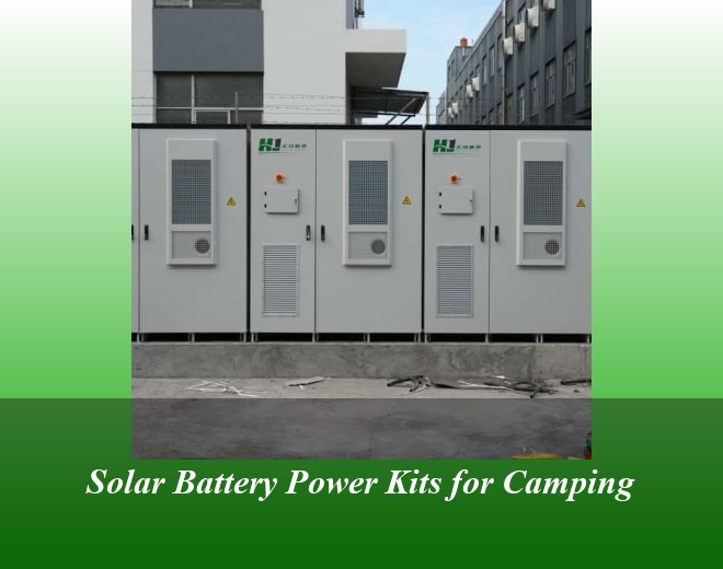 Solar Battery Power Kits for Camping