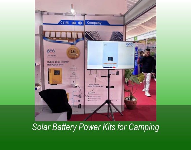 Solar Battery Power Kits for Camping