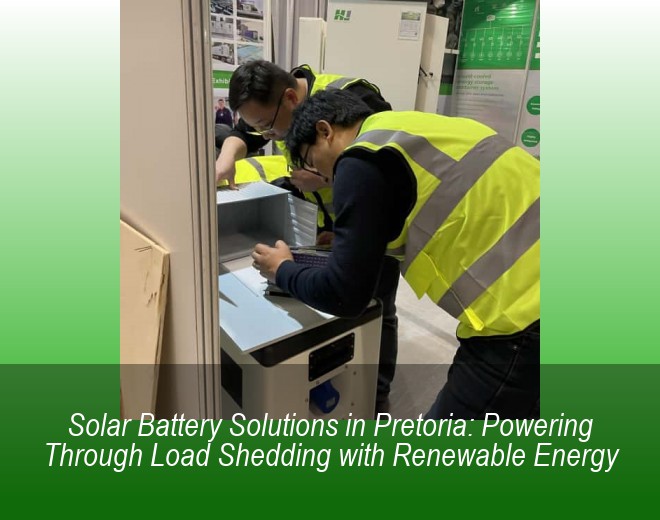Solar Battery Solutions in Pretoria: Powering Through Load Shedding with Renewable Energy