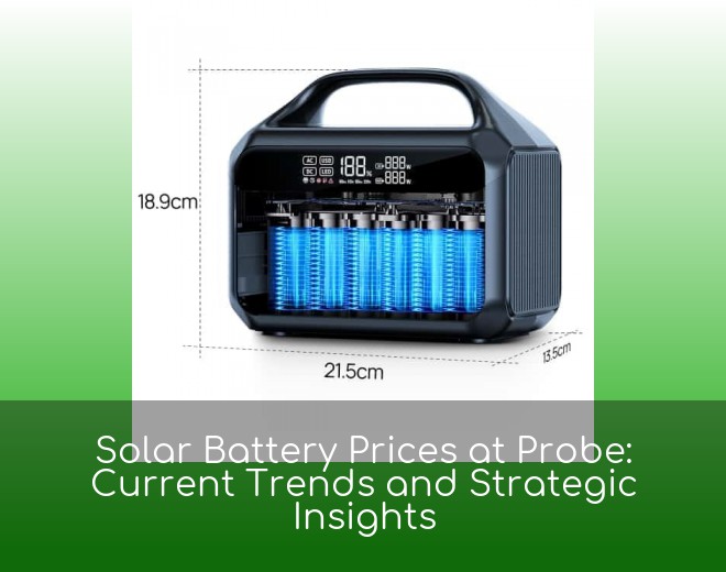 Solar Battery Prices at Probe: Current Trends and Strategic Insights