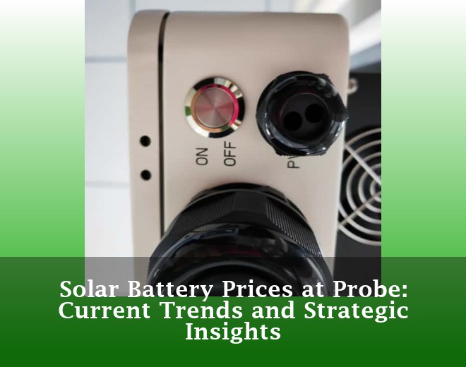 Solar Battery Prices at Probe: Current Trends and Strategic Insights