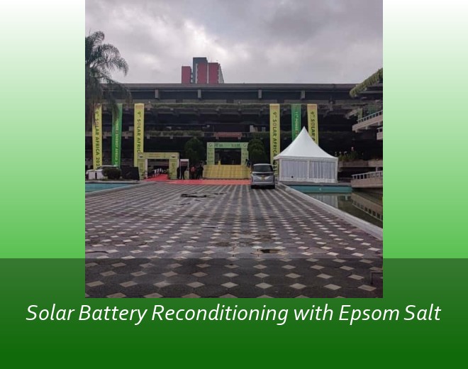 Solar Battery Reconditioning with Epsom Salt