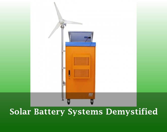 Solar Battery Systems Demystified