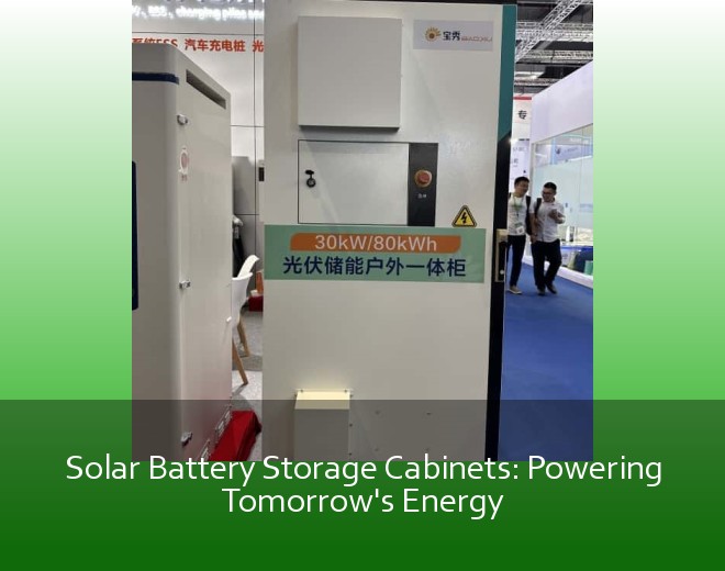 Solar Battery Storage Cabinets: Powering Tomorrow's Energy
