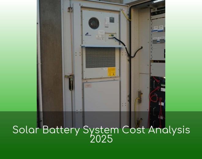 Solar Battery System Cost Analysis 2025