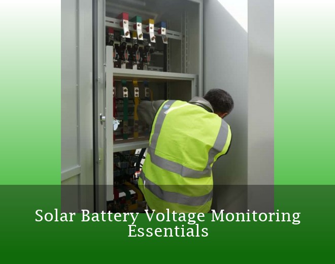Solar Battery Voltage Monitoring Essentials