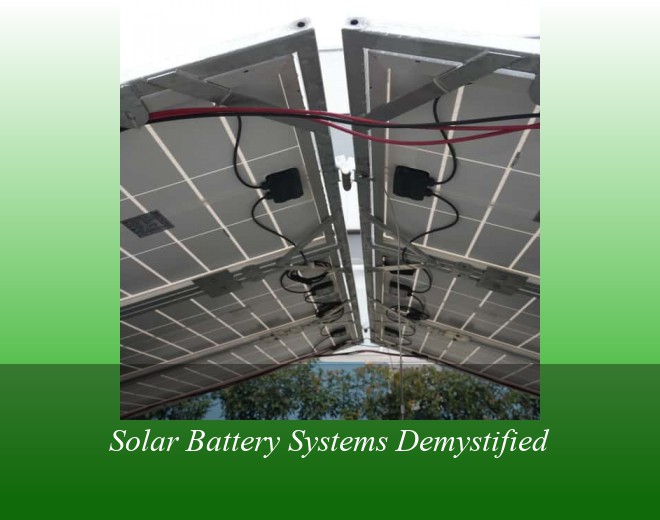 Solar Battery Systems Demystified