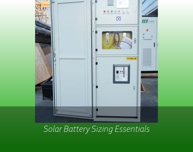 Solar Battery Sizing Essentials
