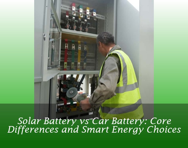 Solar Battery vs Car Battery: Core Differences and Smart Energy Choices
