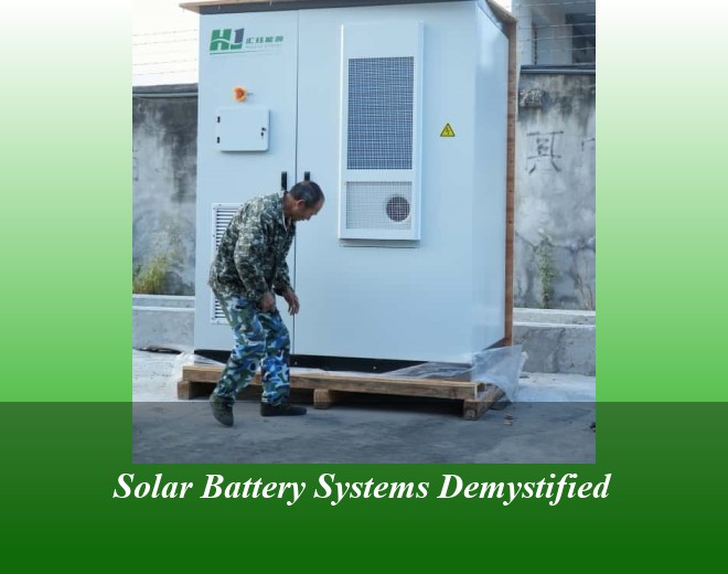 Solar Battery Systems Demystified