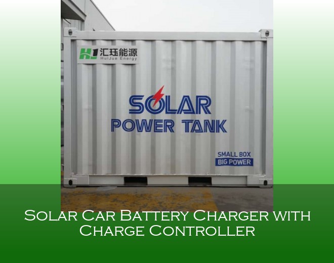 Solar Car Battery Charger with Charge Controller