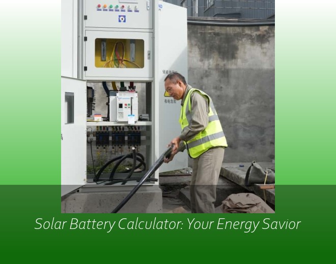 Solar Battery Calculator: Your Energy Savior