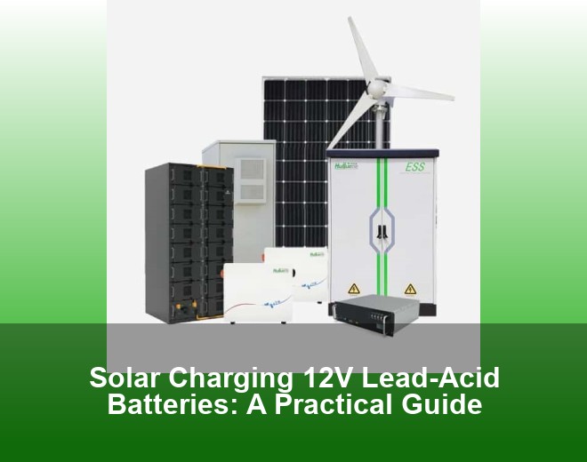 Solar Charging 12V Lead-Acid Batteries: A Practical Guide