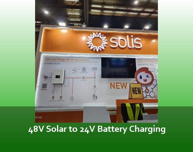 48V Solar to 24V Battery Charging