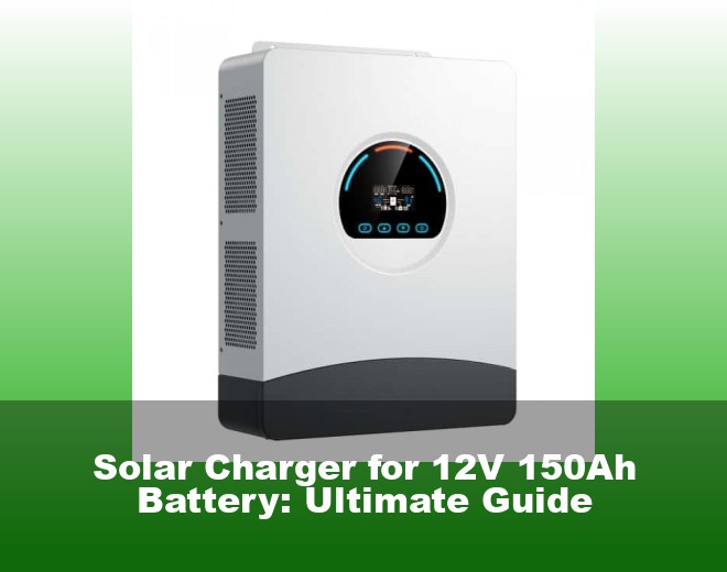 Solar Charger for 12V 150Ah Battery: Ultimate Guide
