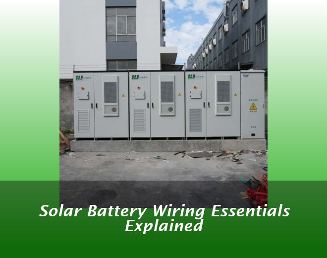 Solar Battery Wiring Essentials Explained