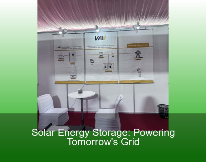 Solar Energy Storage: Powering Tomorrow's Grid