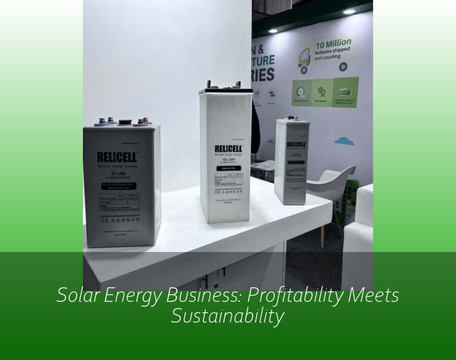 Solar Energy Business: Profitability Meets Sustainability