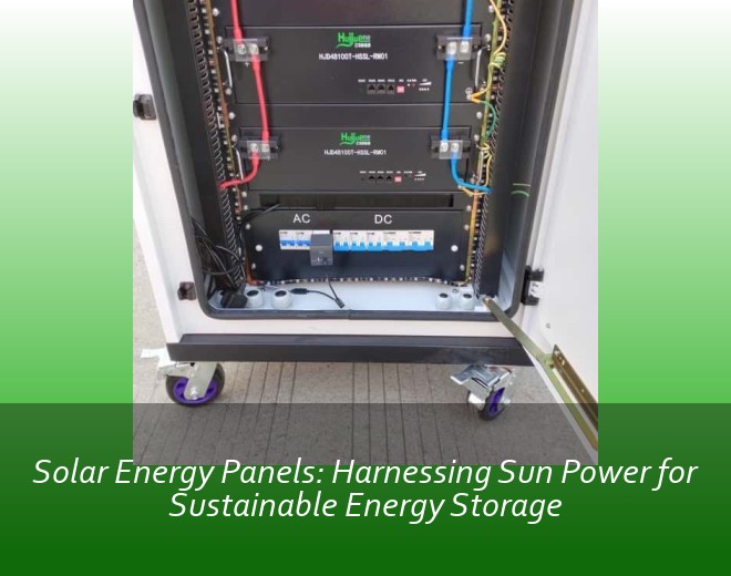 Solar Energy Panels: Harnessing Sun Power for Sustainable Energy Storage