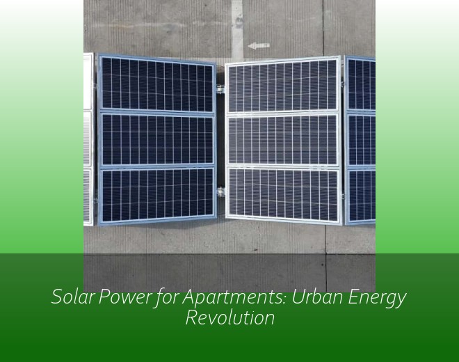 Solar Power for Apartments: Urban Energy Revolution