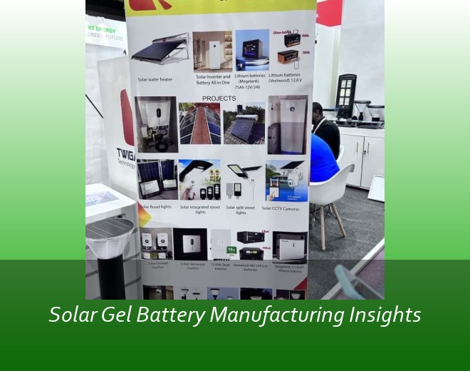 Solar Gel Battery Manufacturing Insights