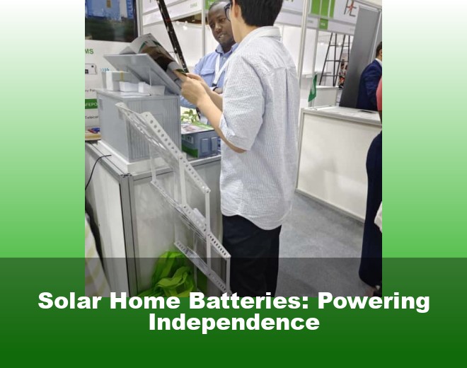 Solar Home Batteries: Powering Independence