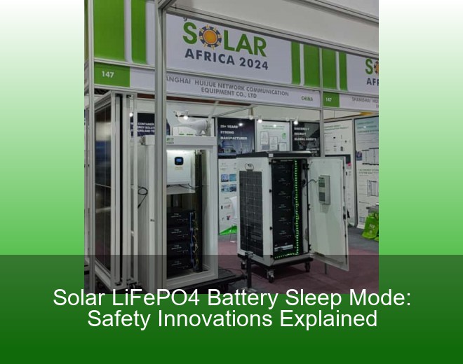 Solar LiFePO4 Battery Sleep Mode: Safety Innovations Explained