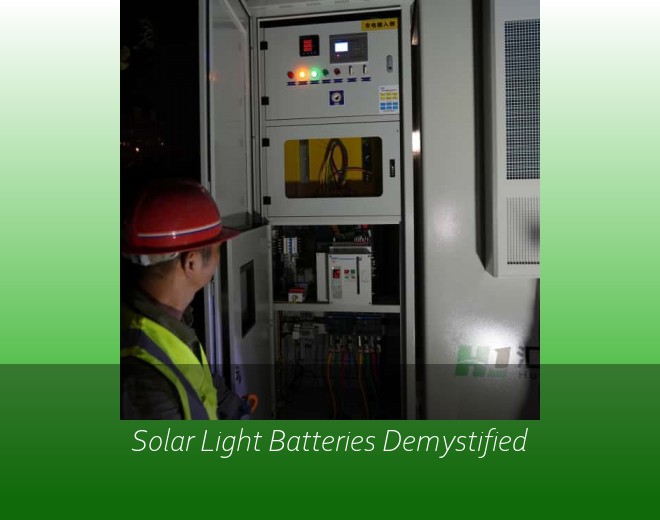 Solar Light Batteries Demystified