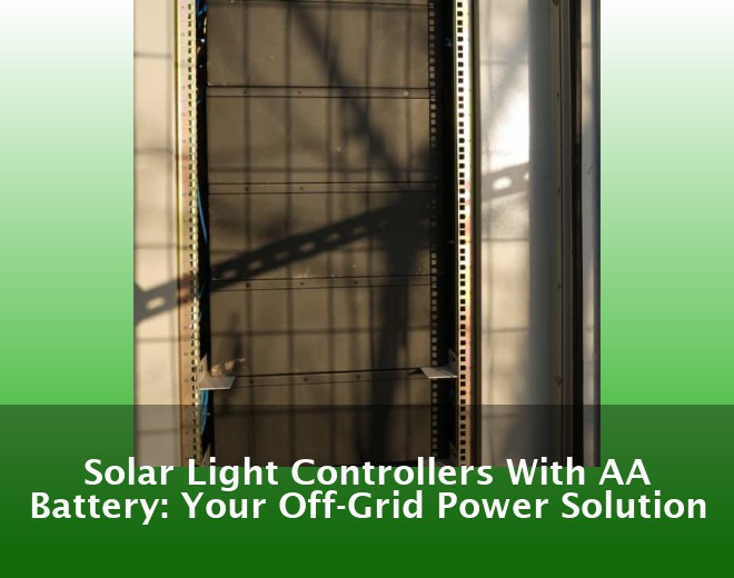 Solar Light Controllers With AA Battery: Your Off-Grid Power Solution