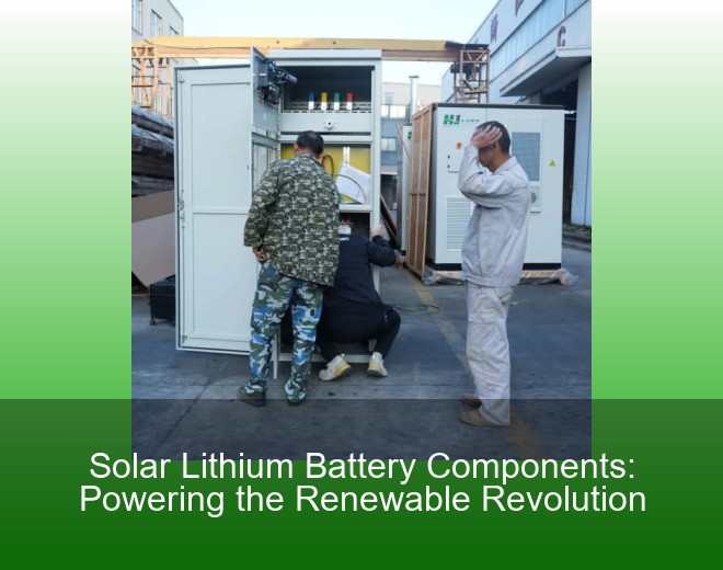 Solar Lithium Battery Components: Powering the Renewable Revolution