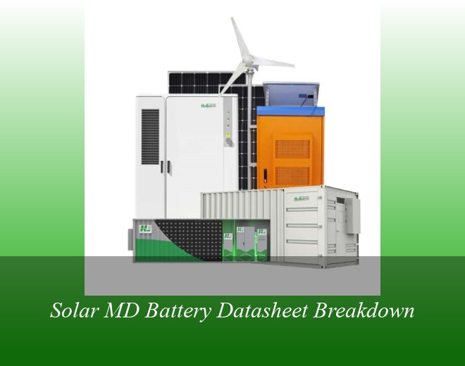 Solar MD Battery Datasheet Breakdown