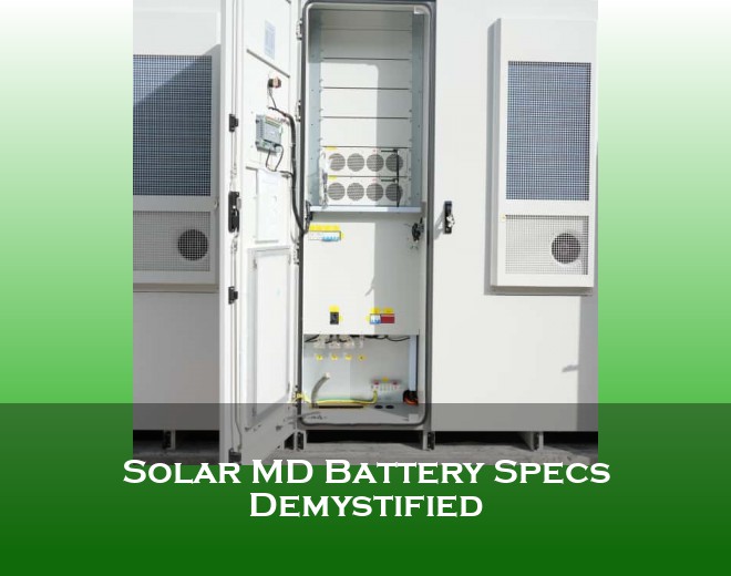 Solar MD Battery Specs Demystified