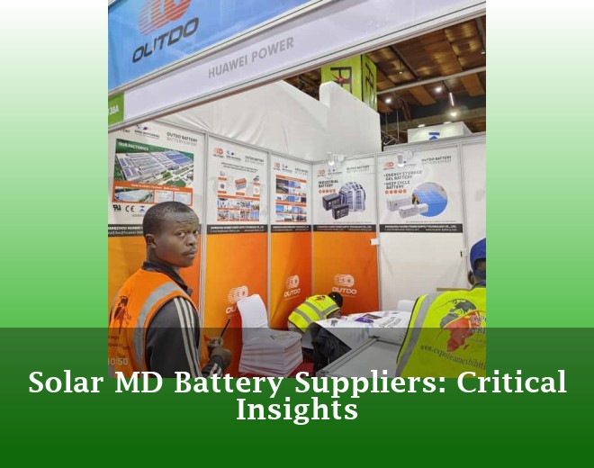 Solar MD Battery Suppliers: Critical Insights
