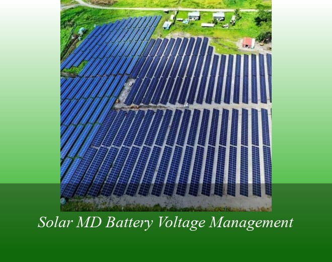 Solar MD Battery Voltage Management