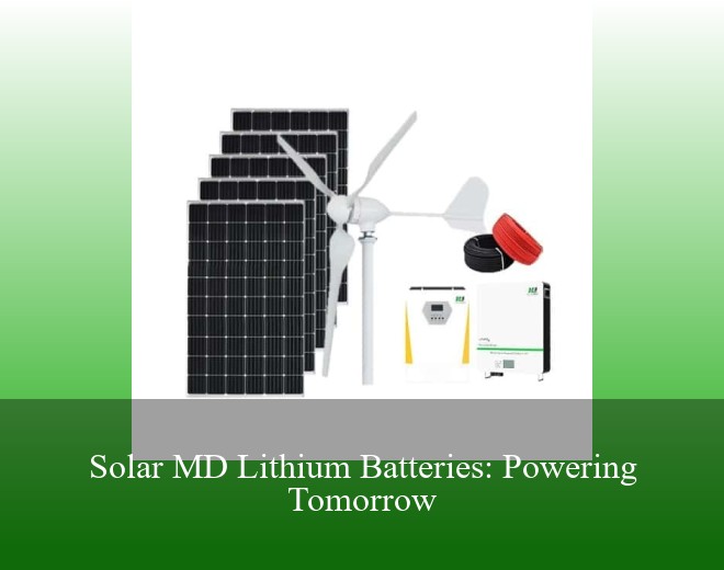 Solar MD Lithium Batteries: Powering Tomorrow