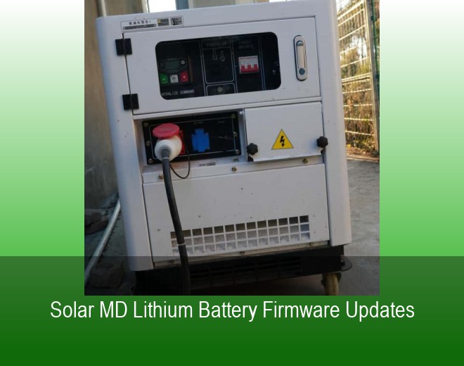 Solar MD Lithium Battery Firmware Updates