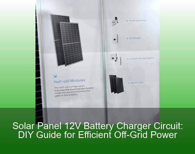 Solar Panel 12V Battery Charger Circuit: DIY Guide for Efficient Off-Grid Power