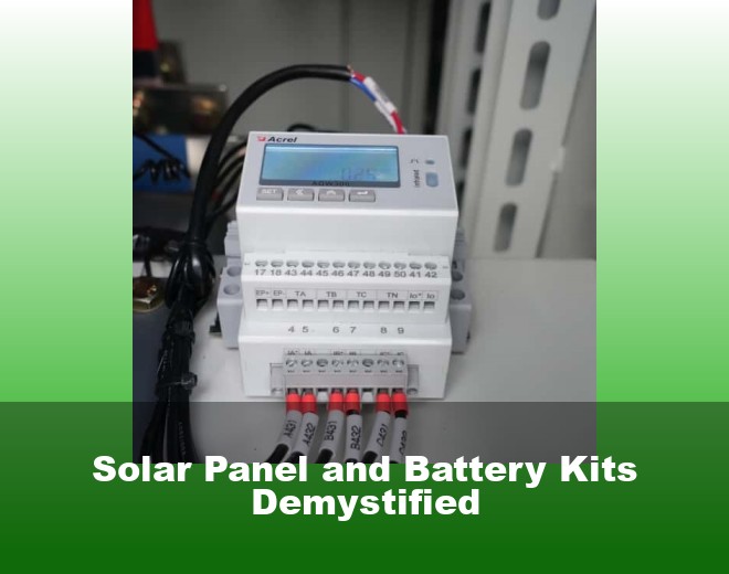 Solar Panel and Battery Kits Demystified