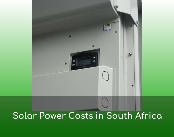 Solar Power Costs in South Africa