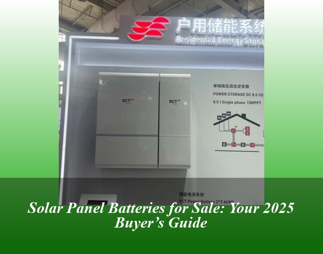 Solar Panel Batteries for Sale: Your 2025 Buyer’s Guide