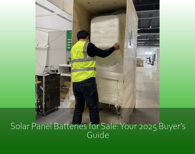 Solar Panel Batteries for Sale: Your 2025 Buyer’s Guide